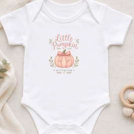 Body de bebé calabaza pequeña para anunciar embara