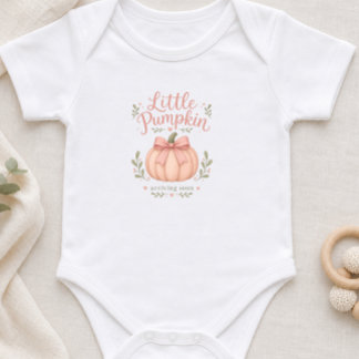Body de bebé calabaza pequeña para anunciar embara
