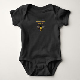 Body de bebé con camiseta Mamma's lil Honey bee