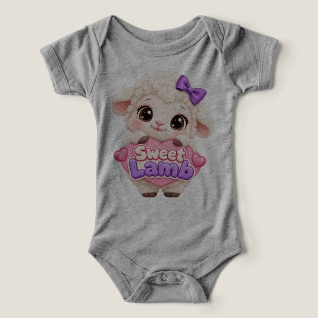 Body de bebé Corderito Dulce (Diseño delantero )