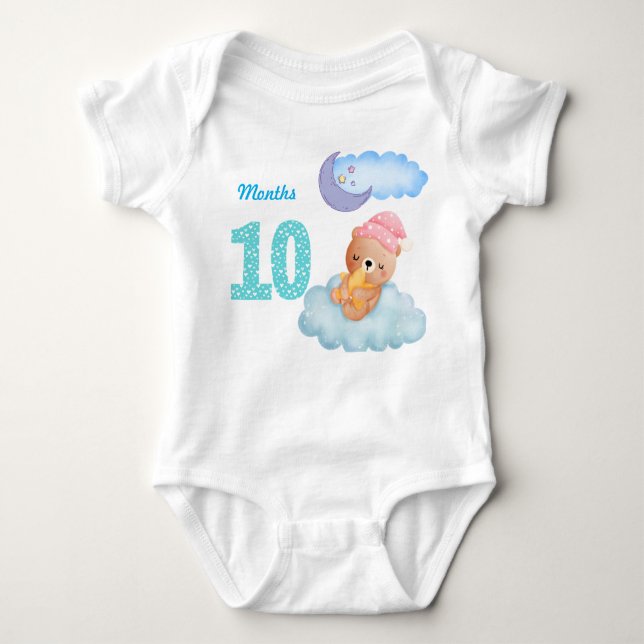 Body de bebé de diez meses (Anverso)