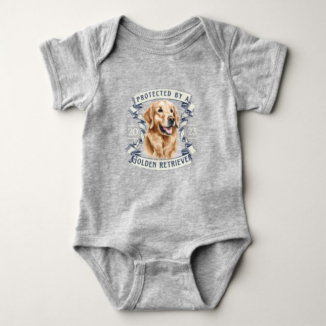 Body de bebé de Golden Retriever (Anverso)