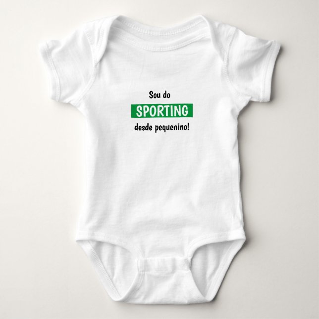 Body de bebé de jersey deportivo (Anverso)
