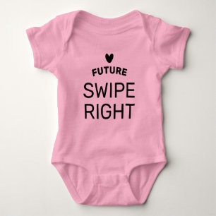 Body de bebé Future Swipe Right para niña recién n