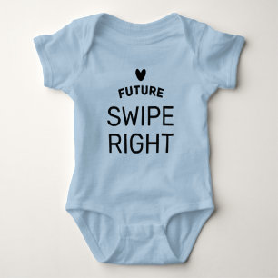 Body de bebé Future Swipe Right para niño recién n