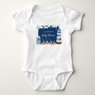 Body de bebé para baby shower de tema náutico