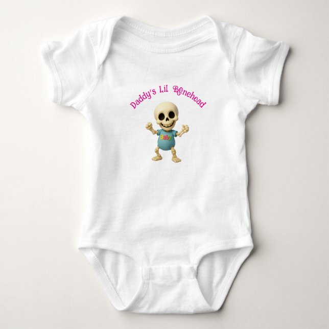 Body de bebé para la niña cabezona de papá (Anverso)