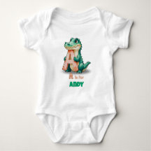 Body de bebé personalizado – A es para caimán
