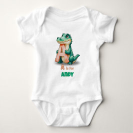 Body de bebé personalizado – A es para caimán