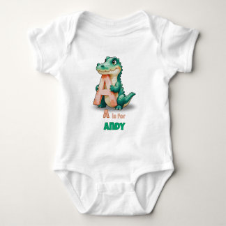 Body de bebé personalizado – A es para caimán