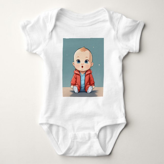 Body de bebé personalizado | Jersey súper suave |  (Anverso)