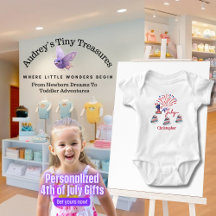 Body de bebé personalizado para el 4 de julio