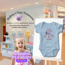 Body de bebé personalizado para el 4 de julio