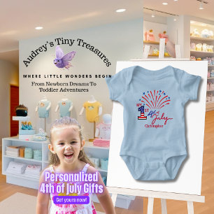 Body de bebé personalizado para el 4 de julio