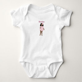 Body de camiseta para muñeca bebé