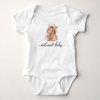 Body de foto personalizado para bebé Bienvenida