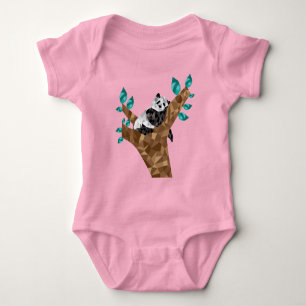 Body de jersey para bebé con diseño de panda lindo