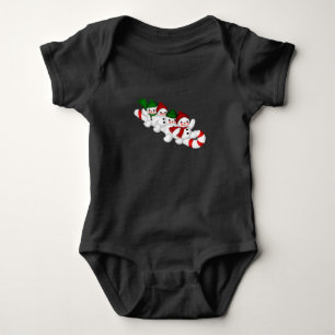 Body de jersey para bebé de diseño de Navidad e in