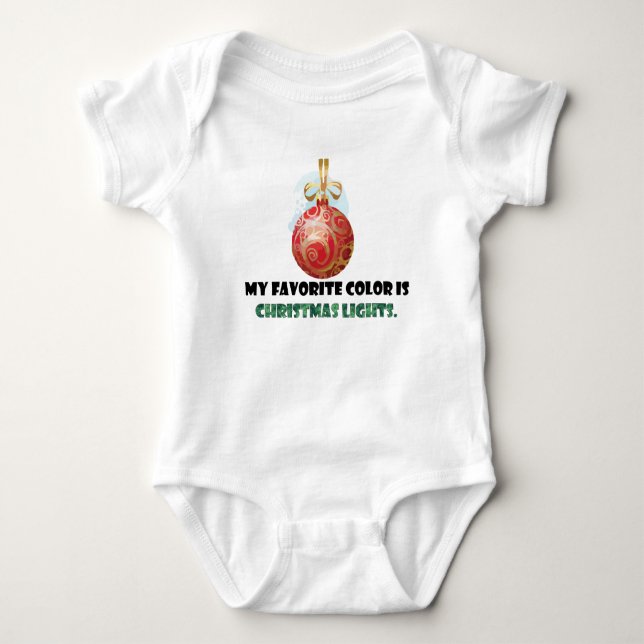 Body de Jersey para Bebé de Navidad (Anverso)