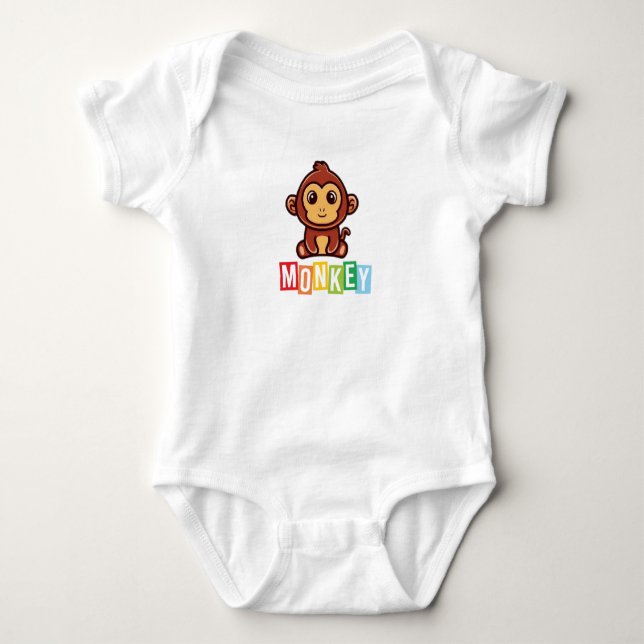 Body de Jersey para Bebé Mono (Anverso)