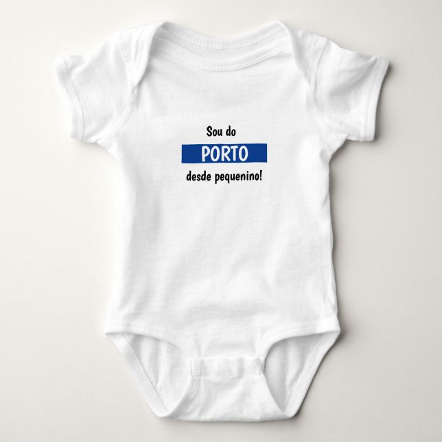 Body de jersey para bebé Porto (Anverso)