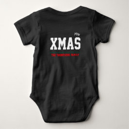 Body de jersey personalizado de Navidad color