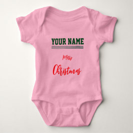 Body de jersey personalizado de Navidad color