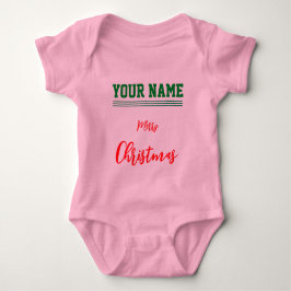 Body de jersey personalizado de Navidad color