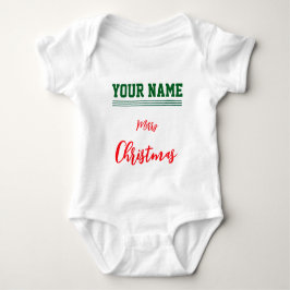 Body de jersey personalizado de Navidad color