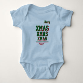 Body de jersey personalizado de Navidad para bebé 