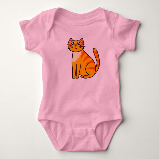 Body de Jersey Rosa para Bebé (Anverso)