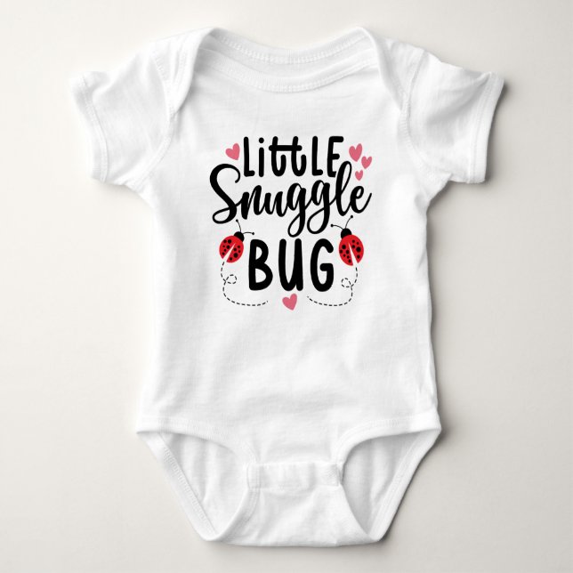 Body de manga corta Little Snuggle Bug para bebé (Anverso)