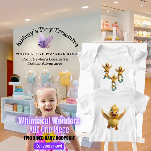 Body de Manga Corta para Bebé Whimsical Wonders