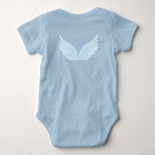 Body de manga corta para bebé Wings