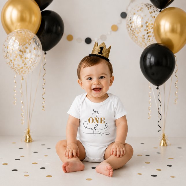Body de Mr. Onederful para bebé (Mr. Onederful Baby Bodysuit)
