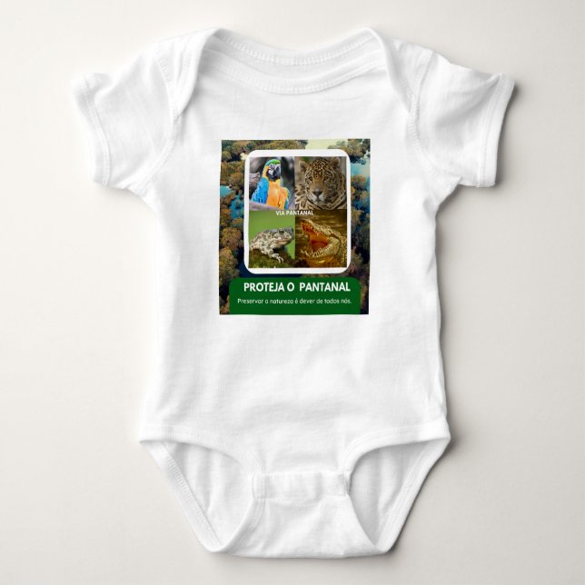 Body em Jersey para Bebês Pantanal (Anverso)
