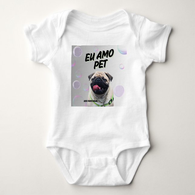 Body em Jersey para Bebês Via Pantanal Pet (Anverso)