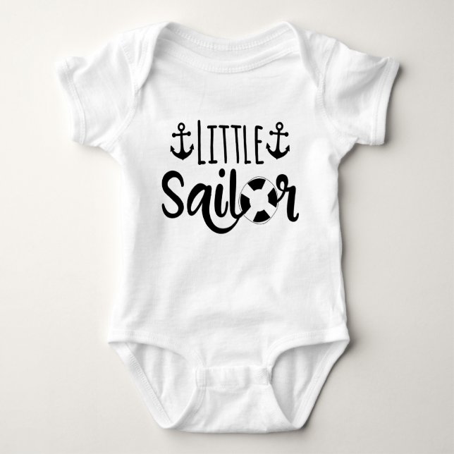 Body Little sailor con ancla y salvavidas (Anverso)