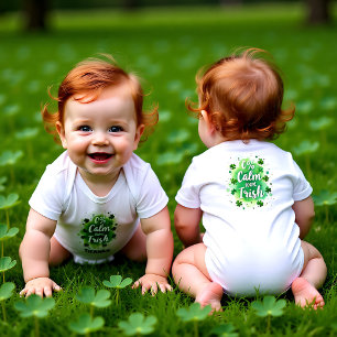 Body Para Bebé 0% Calma, 100% Irlandés para los Shamrocks de Ener