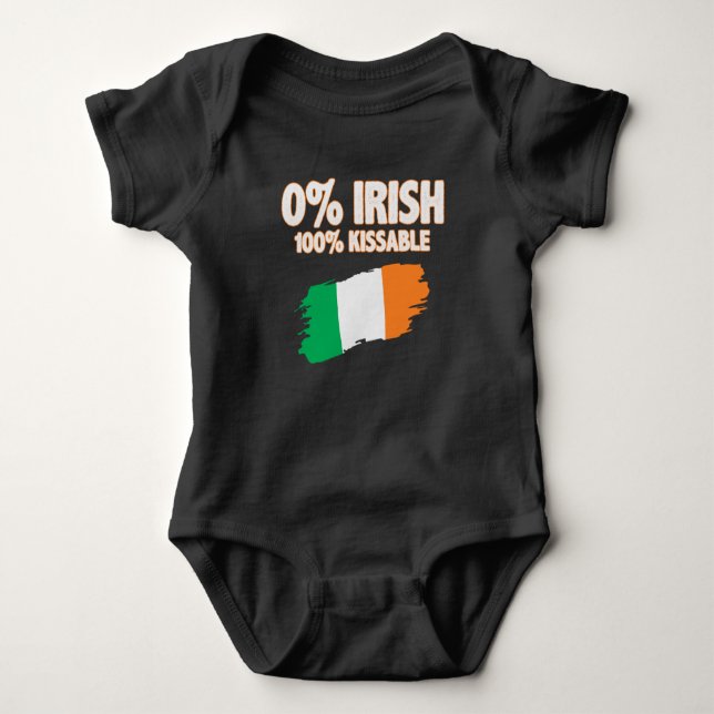 Body Para Bebé 0% Irish 100% Kissable (Anverso)