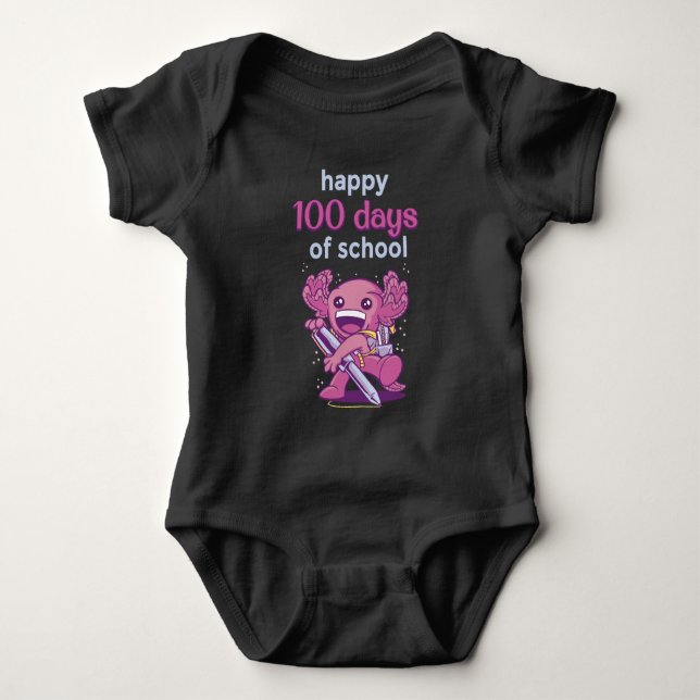 Body Para Bebé 100 días de escuela (Anverso)