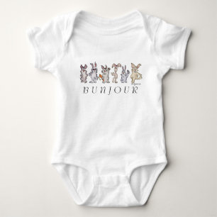 Body Para Bebé 12 Conejos Personalizados Bunjour Bebé