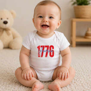 Body Para Bebé '1776 América' 250 Aniversario 4 de Julio