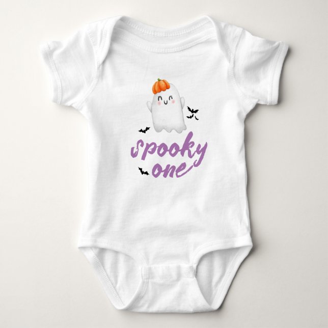 Body Para Bebé 1.ª Calabaza Halloween (Anverso)
