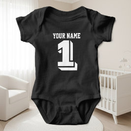 Body Para Bebé 1.ª camiseta de fútbol de cumpleaños número baby b