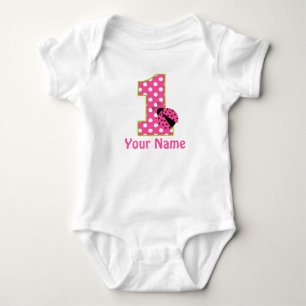 Body Para Bebé 1.ª Camiseta Personalizada Rosa Green de Buitre de