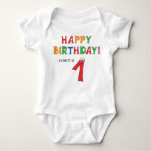 1.ᵉʳ alfabeto colorido de cumpleaños con nombre