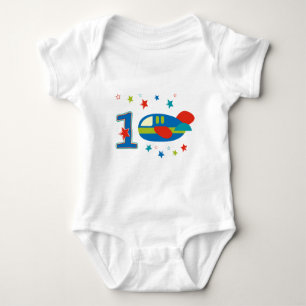 Body Para Bebé 1.ᵉʳ avión de cumpleaños