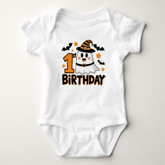 Body Para Bebé 1.ᵉʳ cumpleaños con Ghost y Bats Halloween