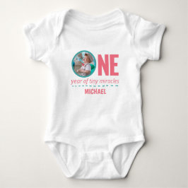 BODY PARA BEBÉ 1.ᵉʳ CUMPLEAÑOS ROPA PERSONALIZADO FOTO Y TEXTO